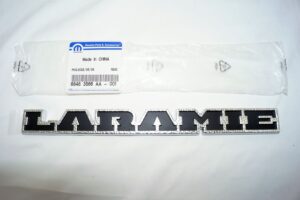 Mopar Genuine OEM Laramie Emblem Badge Tailgate Nameplate 68483566AA