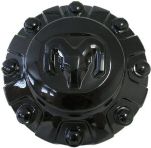 Genuine OEM 6QC38DX8AB Mopar Wheel Front Center Cap 20-27 RAM Black 3500 Dually