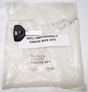 Genuine OEM Mopar Non-Transponder Ignition Master Key Blank 04378751 Chrysler