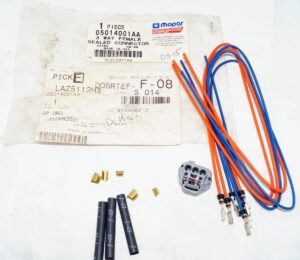 Genuine OEM Alternator 3-Way Female Connector Wiring Repair Kit 05014001AA