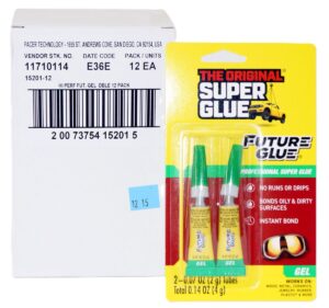 12 Pack of Pacer Pro Seal 15201 Future Glue Gel 2x 2 gram Tubes