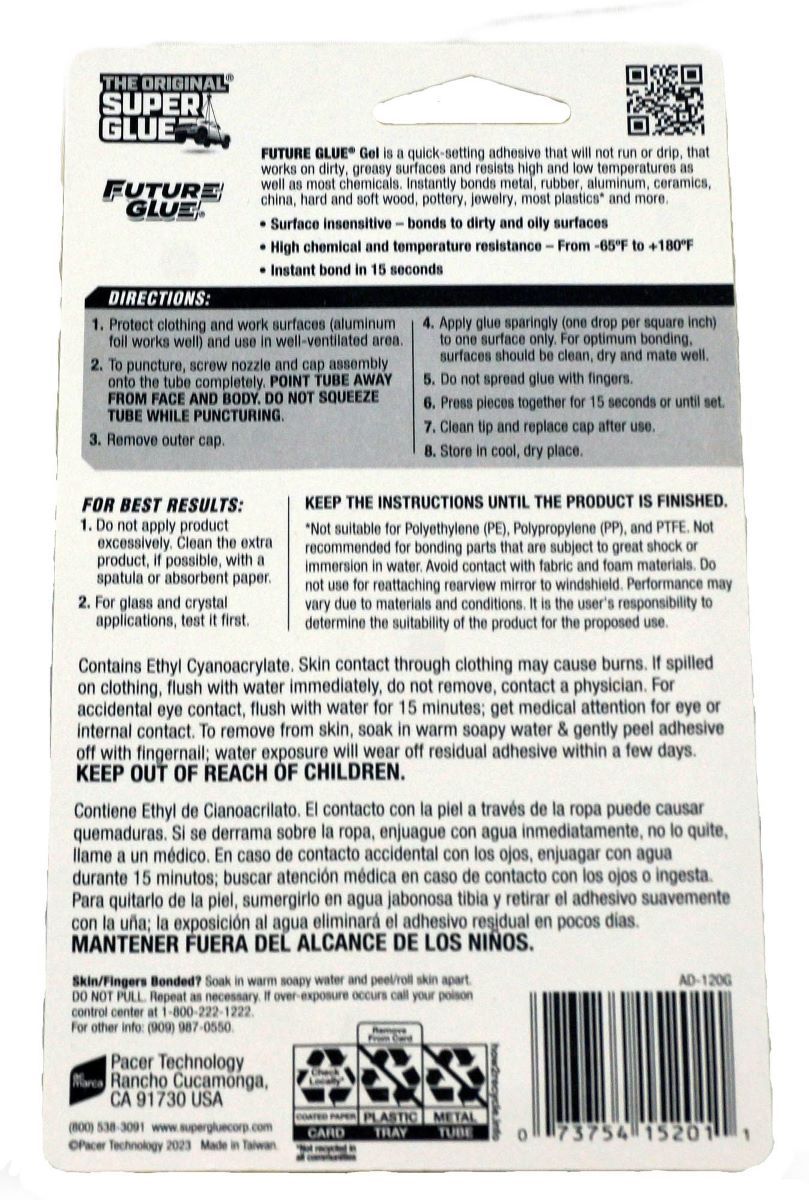 12 Pack of Pacer Pro Seal 15201 Future Glue Gel 2x 2 gram Tubes - Image 3
