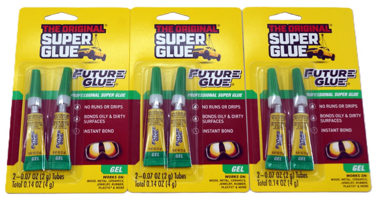 3 Pack of Pacer Pro Seal 15201 Future Glue Gel 2x 2 gram Tubes