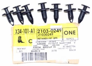 7 Pack Genuine OEM GM Nylon Push Type Retainer Clips 21030249