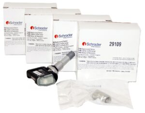 4 Pack of Schrader 29109 TPMS Sensors Clamp-in 433MHz fits select Hyundia Kia