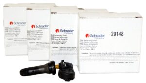 4 Pack Schrader 29148 Rubber Snap-in Fixed Angle 433 MHz TPMS Sensor