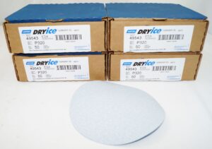 4 Pack 50 Discs 6” Norton Hook & Loop P320 Grit A975 Ceramic Alumina - 49543