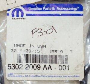 Genuine OEM Mopar Cylinder Head Cover Gasket 53022009AA