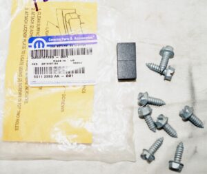 Genuine OEM Mopar License Plate Kit 55113383AA