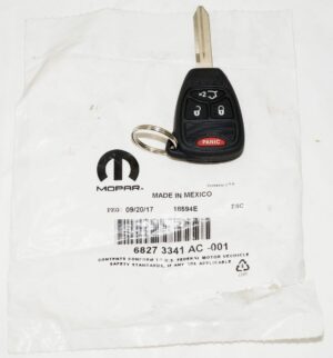 Genuine OEM Mopar Chrysler Key Fob Blank with Transmitter 68273341AC