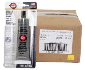 12 Pack of Pro-Seal 79006 Gray RTV Silicone Instant Gasket 3oz