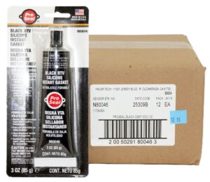 12 Pack of Pro-Seal 80046 Black RTV Silicone Instant Gasket 3oz