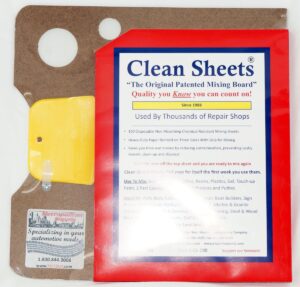 Clean Sheets Mixing Boards (100 Sheets per Board) includes 4” Plastic Spreader