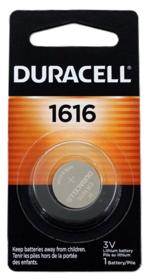 3V Duracell Lithium Coin Keyless Remote Battery 1616