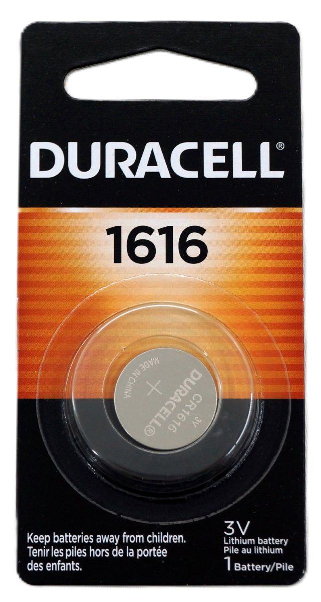 3V Duracell Lithium Coin Keyless Remote Battery 1616