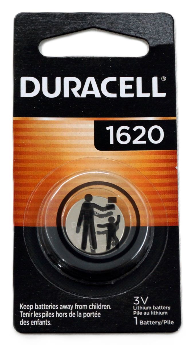 Duracell 3V Lithium Coin Keyless Remote Battery 1620