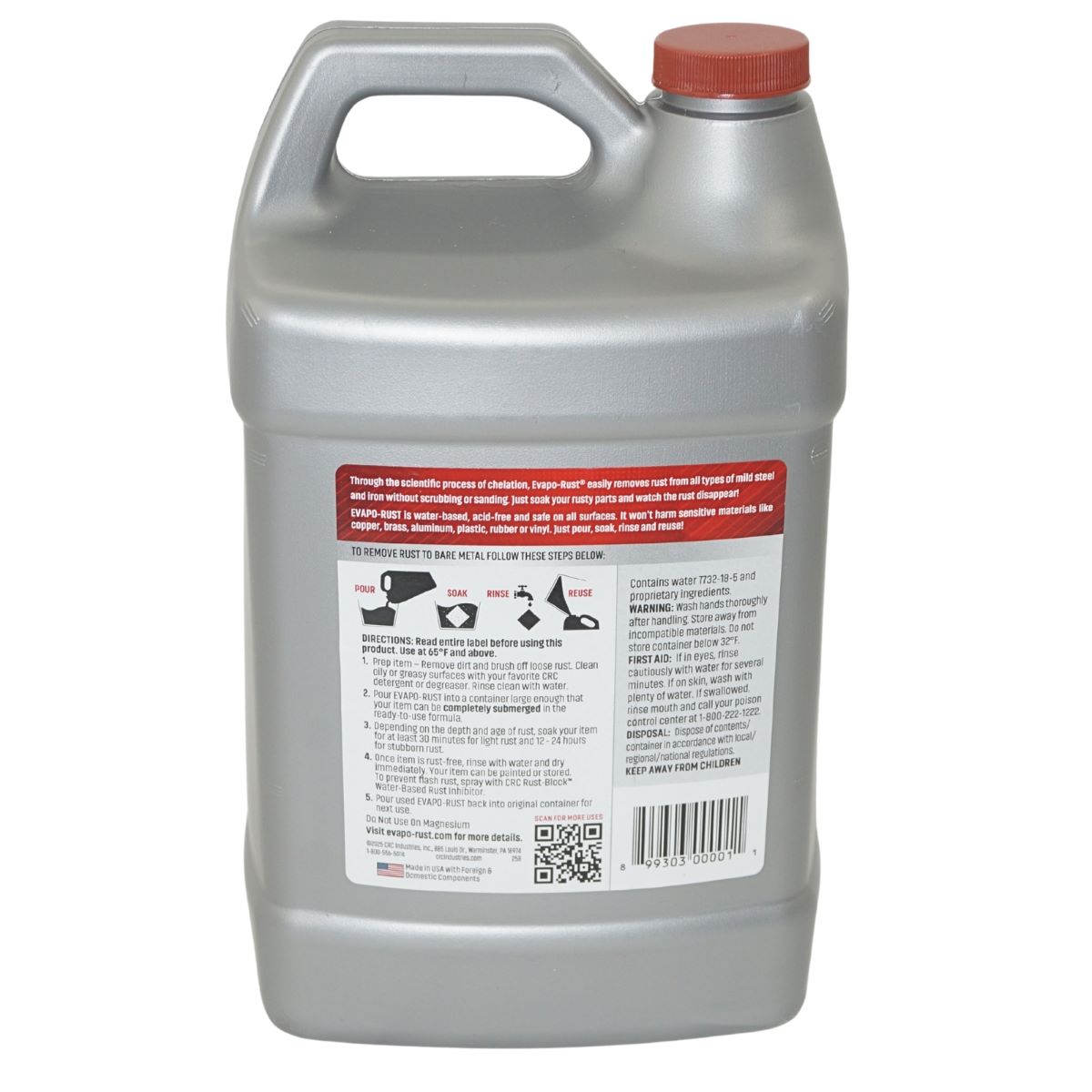 CRC Evapo-Rust Super Safe Rust Remover 1 Gallon Bottle ER012 - Image 2