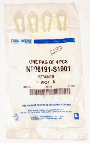 4 Pack Genuine OEM Ford Fuel Line Retainer Clip N806191S1901