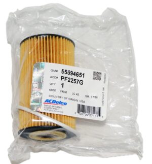 Genuine OEM ACDelco PF2257G Engine Oil Filter GM 55594651 PF2257GF