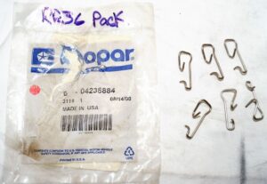 6 Pack Genuine OEM Mopar Spring Clips 04238884