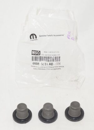 3 Pack Genuine OEM Mopar 05080631AB Engine Oil Drain Plug