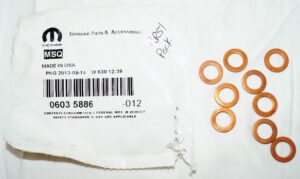 9 Pack Genuine OEM Mopar Disc Brake Caliper O-Ring 06035886
