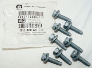 8 Pack Genuine OEM Mopar Hex Head Bolt And Coned Washer 06104390AA