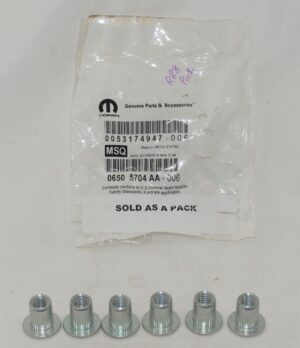 6 Pack Genuine OEM Mopar 06505704AA Rivet
