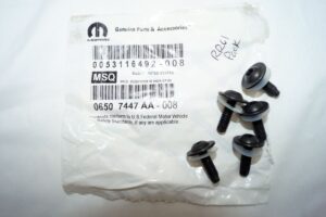 5 Pack Genuine OEM Mopar 06507447AA Torx Head Screw