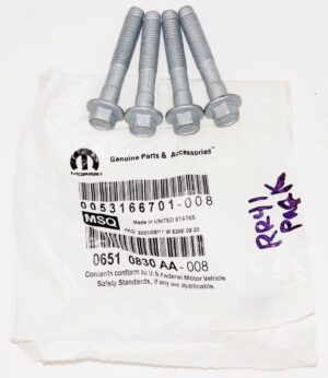 4 Pack Genuine OEM Mopar 06510830AA Hex Flange Head Bolt