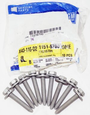 9 Pack Genuine OEM GM Battery Hold Down Retainer Multi-Purporse Bolt 11516700