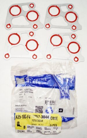 4 Pack Genuine OEM GM Engine Oil Filter Adapter Gasket 12573044