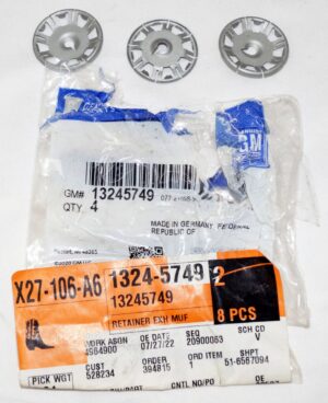 3 Pack Genuine OEM GM 13245749 Fuel Tank Heat Shield Retainer