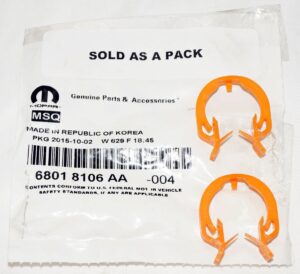 2 Pack Genuine OEM Mopar Transfer Case Shift Retainer Clip 68018106AA