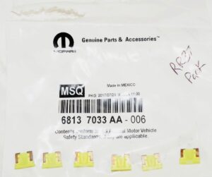 6 Pack Genuine OEM Mopar 68137033AA Mini Low Profile Fuses 20 Amp