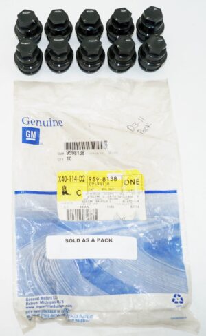 10 Pack Genuine OEM GM Wheel Nut Cap 9598138