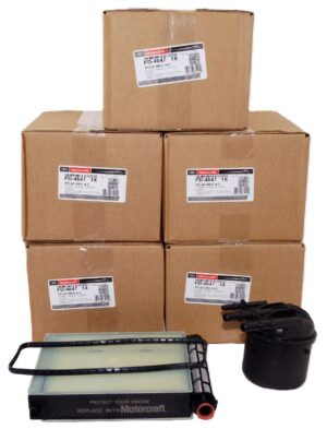 5 Pack Genuine OEM Motorcraft FD4647 Ford 6.7L Diesel Fuel Filter Set