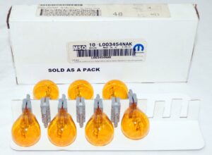 7 Pack Genuine OEM Mopar L003454NAK Multi-Purpose Bulb Orange