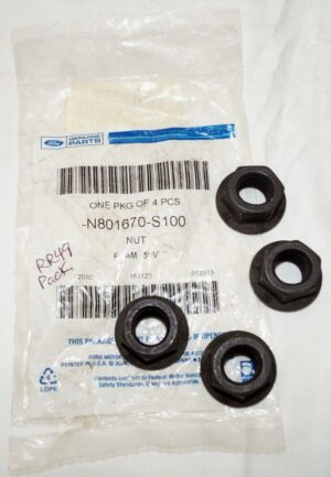 4 Pack Genuine OEM Ford N801670-S100 Hex Nuts