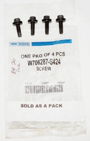 4 Pack Genuine OEM Ford W706287-S424 Screws M6 X 20MM