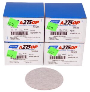 4 Pack 3in Norton Abrasives A275OP Paper H&L Disc P180 Grit A275 Aluminum Oxide