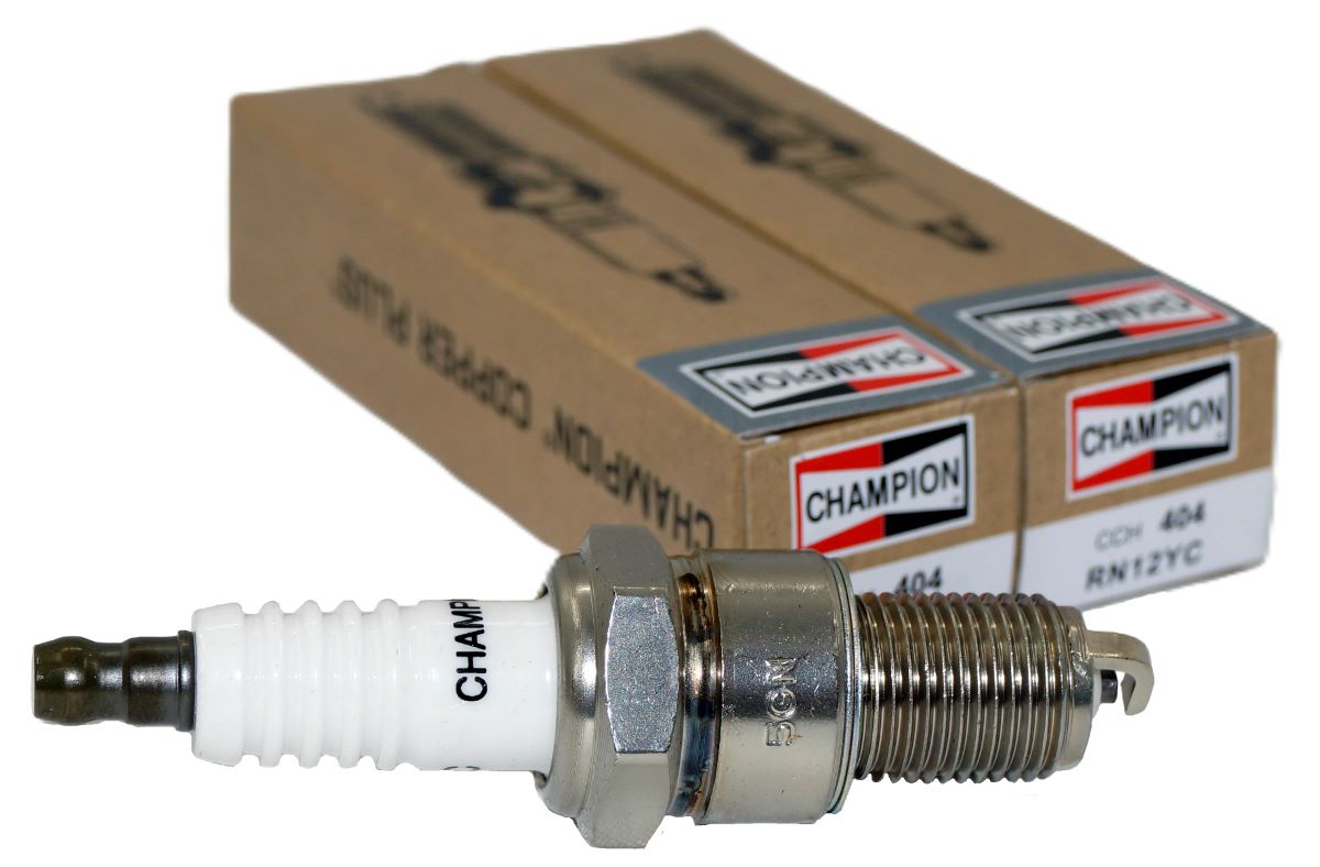 2 Pack 404 Champion Copper Plus Spark Plugs RN12YC