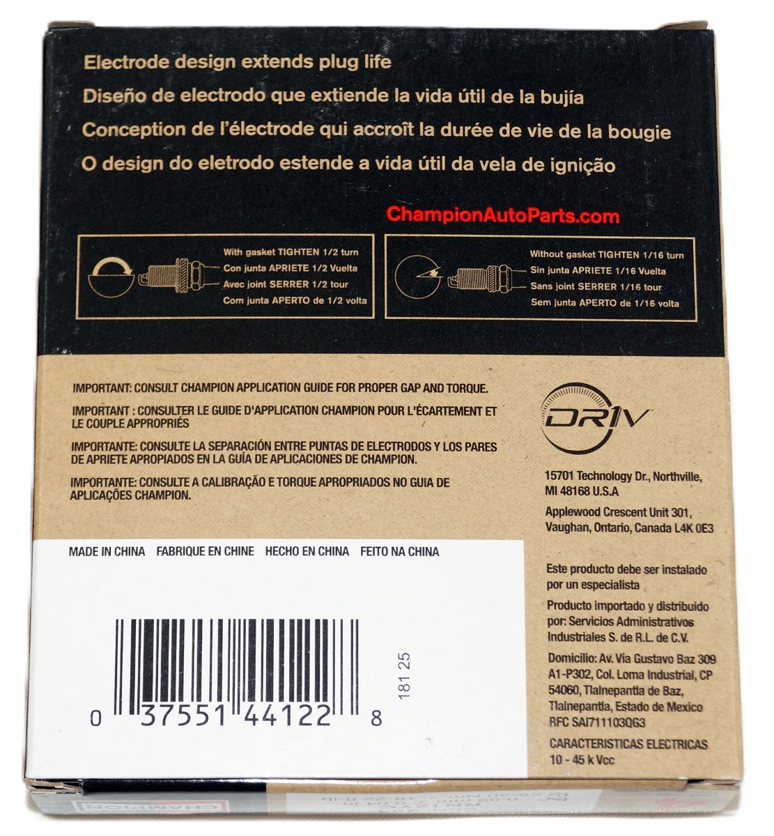 4 Pack 404 Champion Copper Plus Spark Plugs RN12YC - Image 9