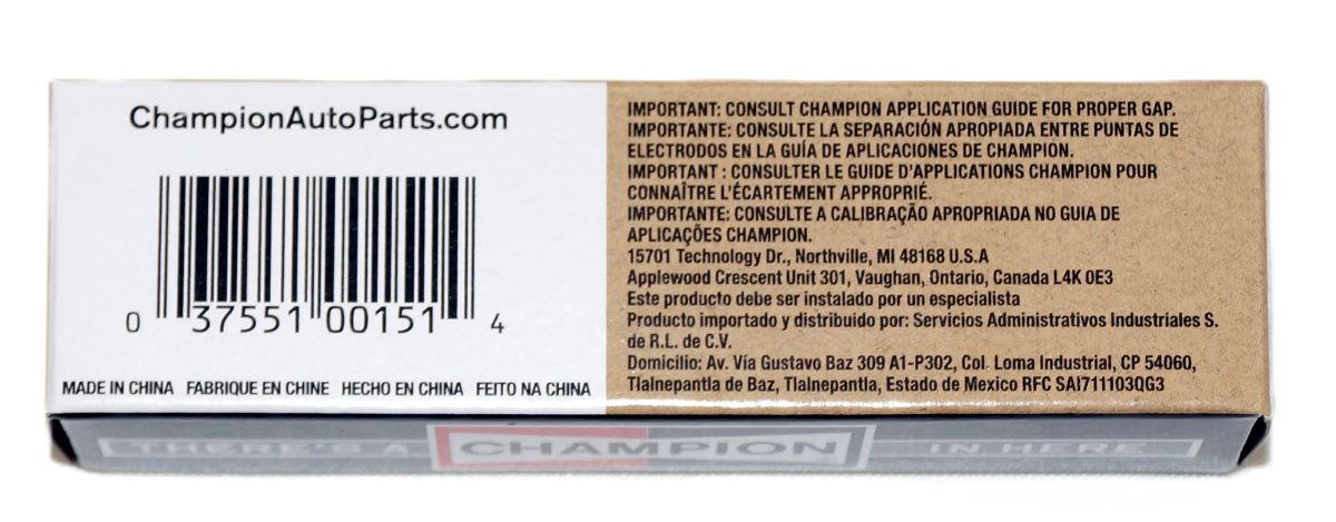 4 Pack 405 Champion Copper Plus Spark Plugs RN14YC - Image 8